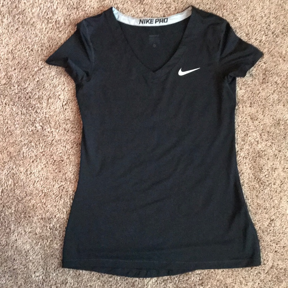 Like New Nike Pro V-Neck Dri-Fit Shirt